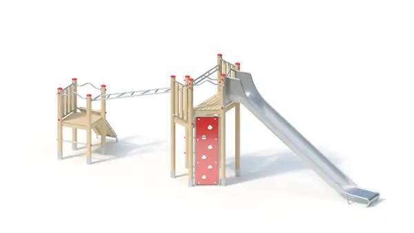 STRUCTURE DE JEUX - montants robinier lamellé-collé KAISER & KÜHNE