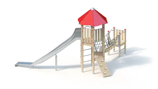 STRUCTURE DE JEUX - montants robinier lamellé-collé KAISER & KÜHNE