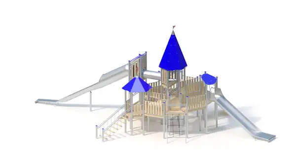 STRUCTURE DE JEUX CHÂTEAU - montants acier inoxydable KAISER & KÜHNE