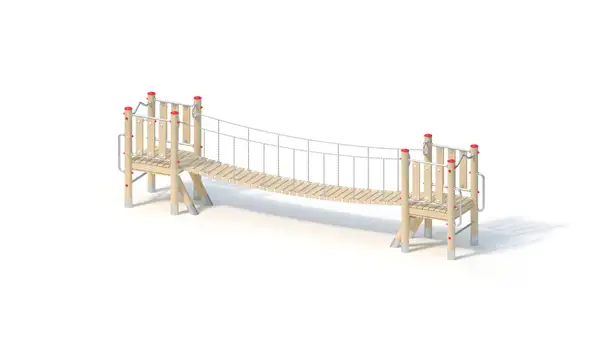 PONT MOBILE – montants robinier lamellé-collé KAISER & KÜHNE