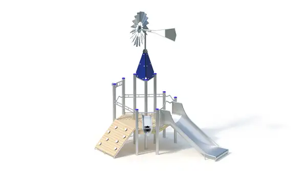 SABLIÈRE AVEC EOLIENNE – montants acier inoxydable KAISER & KÜHNE