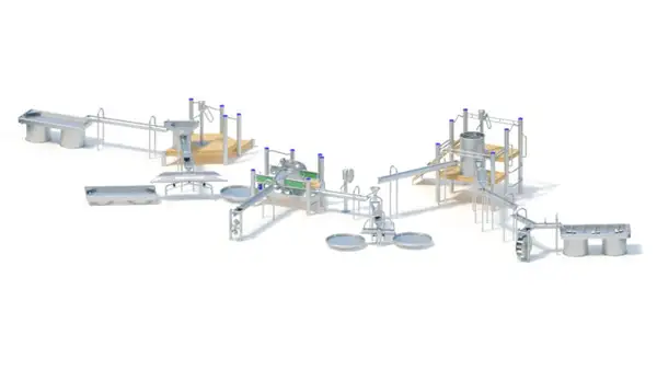 STRUCTURE DE JEU D’EAU – montants acier inoxydable KAISER & KÜHNE