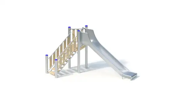 TOUR TOBOGGAN (1,20m) – Montants acier inoxydable KAISER & KÜHNE