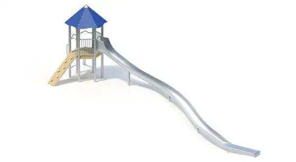 TOUR TOBOGGAN AVEC TOIT – Montants acier inoxydable KAISER & KÜHNE