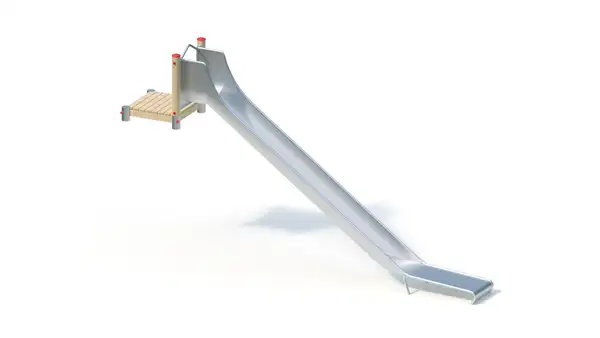 TOBOGGAN DE BUTTE AVEC PLATEFORME - hauteur totale 2,20m – montants robinier lamellé-collé KAISER & KÜHNE