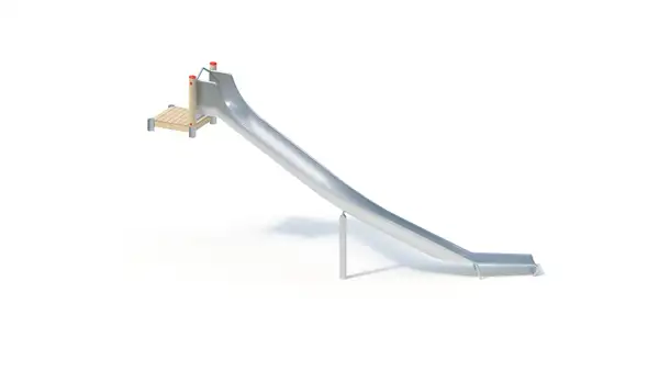TOBOGGAN DE BUTTE AVEC PLATEFORME - hauteur totale 2,50m – montants robinier lamellé-collé KAISER & KÜHNE