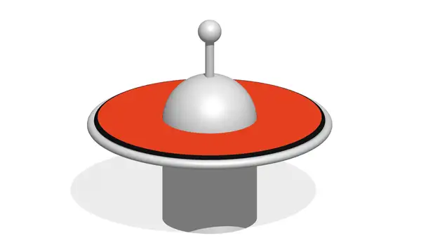 CARROUSEL ø1,00m - position assise - ancrage sol fluent KAISER & KÜHNE
