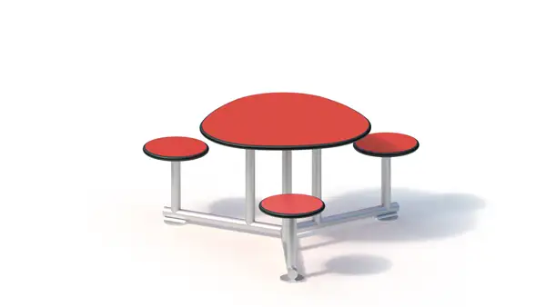 TABLE DE JEU – 3 TABOURETS KAISER & KÜHNE