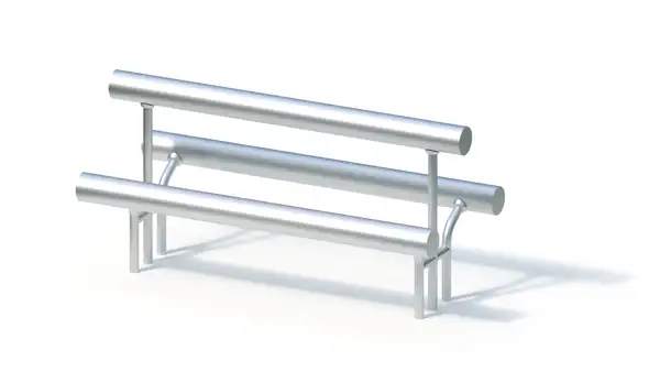 BANC ADOS DOUBLE - montants acier inoxydable KAISER & KÜHNE