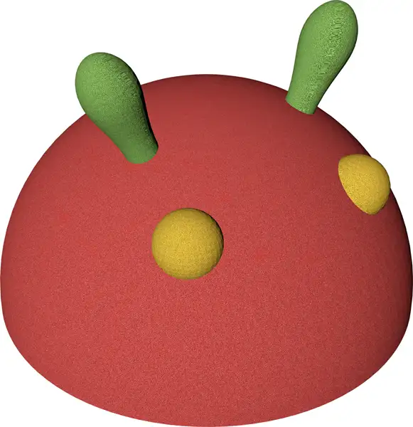 TÊTE DE CHENILLE ø695mm - EPDM coloris standard KRAIBURG RELASTEC