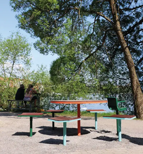PARCO-Drehhocker – Eiche, geölt – zum Einbau NOLA