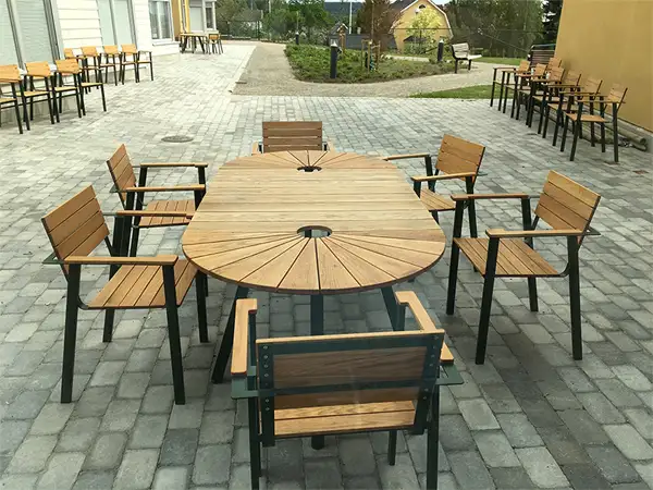 EXTENSION POUR TABLE RONDE SUNSET - chêne huilé NOLA