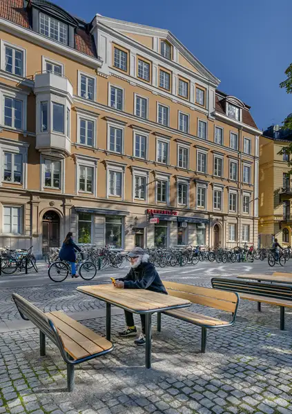BANC GRY - chêne huilé - à sceller NOLA