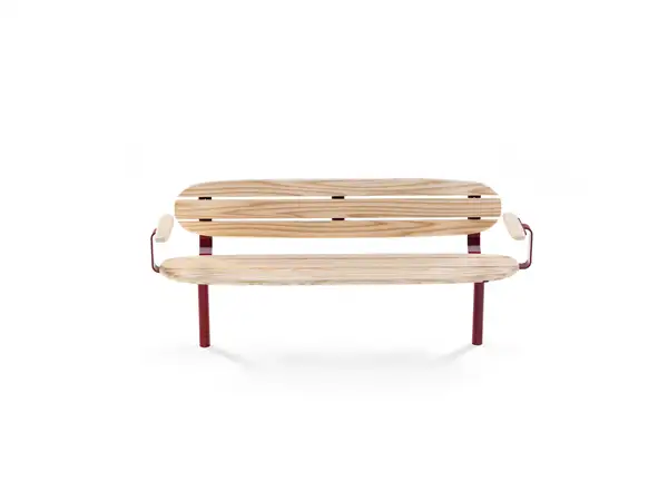 BANC ISLAND - chêne huilé NOLA
