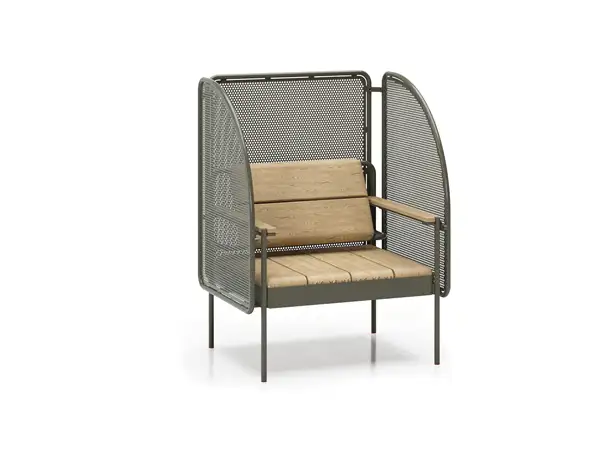 CHAISE ALTA AVEC ÉCRANS - chêne huilé NOLA