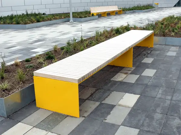 BANQUETTE VÄRTAN - 210x63cm - module extension - chêne huilé NOLA