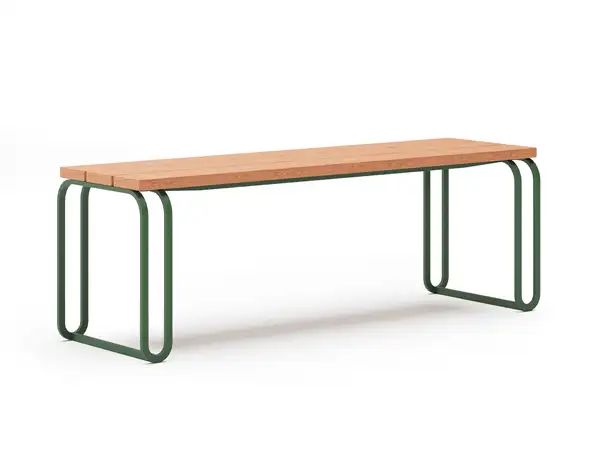 BANQUETTE SIGILL - pin peint - acier galvanisé thermolaqué NOLA