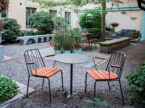 CHAISE ROUSSEAU AVEC ACCOUDOIRS - chêne huilé NOLA