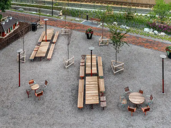 BANQUETTE PARCO - chêne huilé - à sceller NOLA