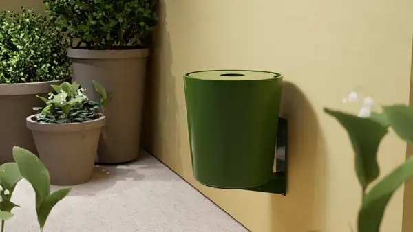 CORBEILLE HINKEN 40l - fixation murale NOLA