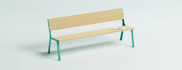 BANC 3 PLACES CITÉ BOIS - Douglas OBJETS PUBLICS