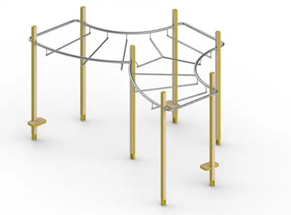 OCR - BARRE HORIZONTALE DOUBLE COURBE PLAYPARC