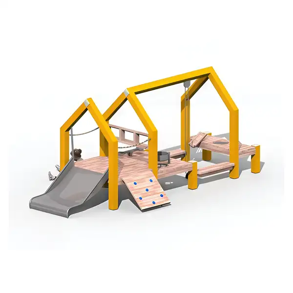 FRAME - CABANE DE JEUX DE SABLE BOULANGERIE AVEC TOBOGGAN SPIEL-BAU GmbH