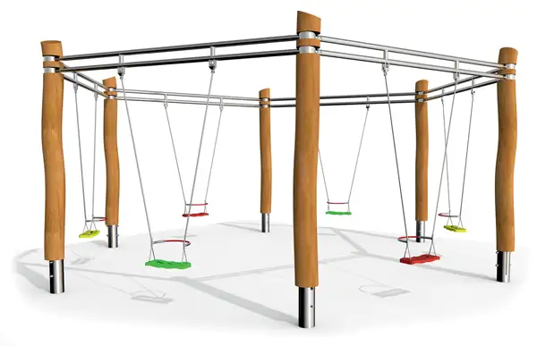 BALANÇOIRE HEXAGONALE SETA - robinier STILUM