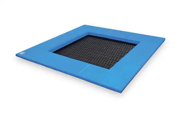 TRAMPOLINE CARRÉ JUMP XS - EPDM bleu STILUM