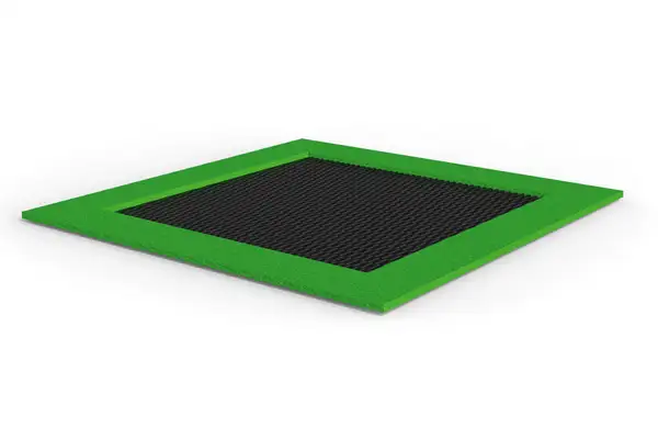TRAMPOLINE CARRÉ JUMP M - EPDM vert signal STILUM