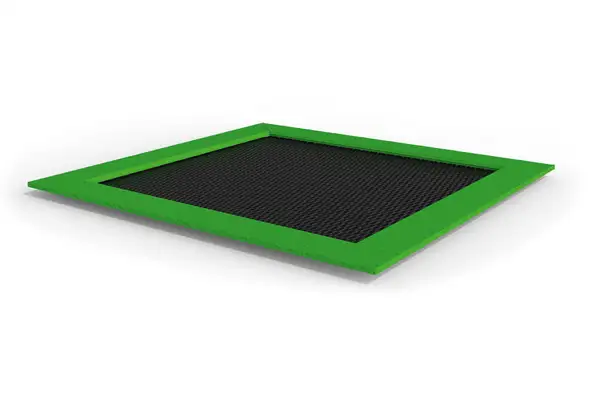 TRAMPOLINE CARRÉ JUMP L - EPDM vert signal STILUM