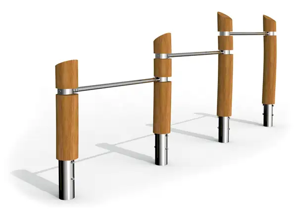 BARRE FIXE TRIPLE SUPRA 3 - bois - ancrage 450mm STILUM