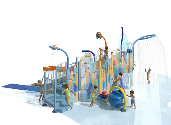 STRUCTURE PLAYNUK n°5 - jeux et toboggans aquatiques VORTEX